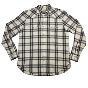 Lucky Brand Collared Long Sleeve Pearl-like Snap Button Western Country Men Sz L